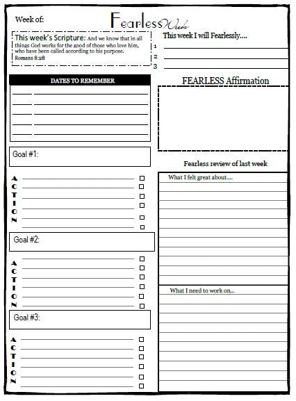 Fearless Journey Teen Planning Journal